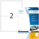 Herma 199, 6*143, 5 mm-es Herma A4 íves etikett címke, fehér színű (25 ív/doboz) (HERMA 4915) - dunasp