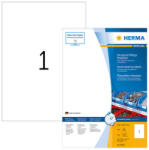 Herma 210*297 mm-es Herma A4 íves etikett címke, fehér színű (100 ív/doboz) (HERMA 8335) - dunasp