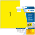 Herma 210*297 mm-es Herma A4 íves etikett címke, sárga színű (25 ív/doboz) (HERMA 8033) - dunasp