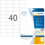 Herma 52, 5*29, 7 mm-es Herma A4 íves etikett címke, priehladná (číra), (25 ív/doboz) (HERMA 4684) - dunasp