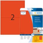Herma 199, 6*143, 5 mm-es Herma A4 íves etikett címke, piros színű (20 ív/doboz) (HERMA 4497) - dunasp