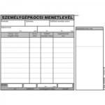  Személygépkocsi menetlevél A5, 100 lapos D. GEPJ. 36/5 Bluering® - bolt