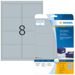 Herma 99, 1*67, 7 mm-es Herma A4 íves etikett címke, ezüst színű (25 ív/doboz) (HERMA 4114) - cimke-nyomtato