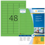 Herma 45, 7*21, 2 mm-es Herma A4 íves etikett címke, zöld színű (100 ív/doboz) (HERMA 4549) - cimke-nyomtato