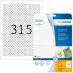 Herma 10 mm-es Herma A4 íves etikett címke, fehér színű (25 ív/doboz) (HERMA 4385) - cimke-nyomtato