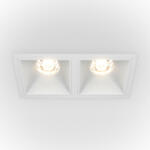 Maytoni Spot incastrat modern alb dublu dimabil 20w Maytoni Alfa Led 4000K (DL043-02-10W4K-D-SQ-W)