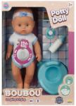 Dollz'n More Papusa bebelus cu olita, Dollz n More, Boubou, 30 cm, Albastru Papusa