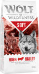 Wolf of Wilderness Wolf of Wilderness Pachet economic Soft 2 x 12 kg - fără cereale High Valley Vită