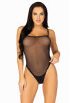 Leg Avenue Cami Bodysuit with Thong Back Black S/M