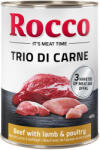 Rocco 24x400g Rocco Classic Trio di Carne Marha, bárány & szárnyas nedves kutyatáp