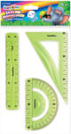 St. Majewski Bambino 3 db-os flexibilis vonalzó szett - 15 cm - zöld (003134)