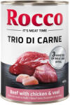 Rocco 6x400g Rocco Classic Trio di Carne Marha, csirke & borjú nedves kutyatáp