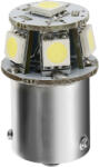 LAMPA Bec Hyper-Led18 - 6SMD 24/28V R5W soclu metal BA15s 1buc - Alb Garage AutoRide