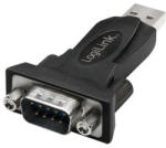 LogiLink USB 2.0 adapter, USB-A/M DB9/M (RS232), Win 11, fekete (AU0002F) - dstore