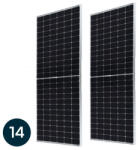 V-TAC Panou Solar Monocristalin 450W, 2094x1038x35mm, 6.30kW/SET Palet de 14 Buc (52976-)