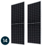 V-TAC Panou Solar Monocristalin 450W, 2094x1038x35mm, 6.30kW/SET Palet de 14 Buc (9052-P)