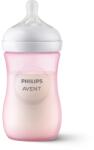 Philips SCY903/11 Natural Response cumisüveg 260 ml, 3-6 hó, 1 db, rózsaszín