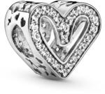 Pandora Perla de cristal de inimă cu cristale clare 798692C01