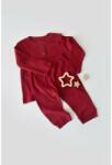 BabyCosy Set bluzita cu maneca lunga si pantaloni lungi din bumbac organic si modal - Rosu BabyCosy (Marime: 12-18 Luni) (BC-CSYM11502-12)