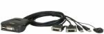 ATEN CS22D 2-Port USB DVI Cable KVM Switch with Remote Port Selector (CS22D) - tonerpiac