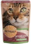 PETKULT Plic Pentru Pisici Sterilizate, cu Rata, set 10 X 100 g