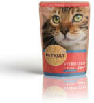 PETKULT Plic Pentru Pisici Sterilizate, cu Ton, set 10 X 100 g