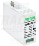 Tracon T2 DC típusú VG túlfeszültséglevezető betét 600V Ucpv: 800V; In_20kA; Imax_40kA; Up_2, 6kV; Var+GTD (ESPD2-DC40-600VG)
