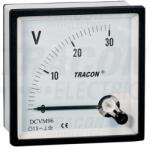 TRACON Analóg egyenáramú voltmérő 96×96mm, 450V DC (DCVM96-400)
