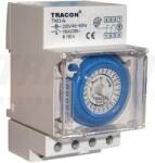 Tracon Sorolható kapcsolóóra, napi, elektromechanikus 230V, 16(4) A (TKO-N)