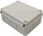 Tracon Elektronikai doboz, világos szürke, teli fedéllel 190×145×80, IP67 (MED19148) - kontaktor