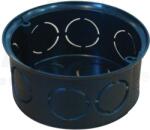 Tracon Perforált szerelvénydoboz süllyesztett, tetővel, fekete 72×36mm (D70SZT)