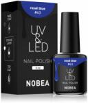 NOBEA UV & LED Nail Polish gél körömlakk UV / LED-es lámpákhoz fényes árnyalat Royal blue #43 6 ml