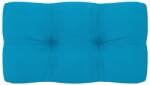vidaXL Pernă de paleți, albastru, 70x40x10 cm, material textil (314452)