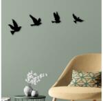 Asir 4 db fali madár dekoráció, fém 899SKL2355 (AS1478)