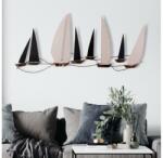 Asir Fali dekoráció 52x117 cm fém vitorlás hajó 279ENZ2519 (AS1487)