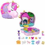 Mattel Set de joaca cu 2 papusi si 13 accesorii, Polly Pocket, Unicorn Forest, HCG20 Papusa