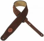 Levys MSS3 Suede Leather Guitar Strap, Brown
