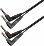 Soundsation GL-2AJM2AJM6 - Adapter kábel: 2x6.3mm pipa Jack papa MONO - 2x6.3mm pipa Jack papa MONO / 6m
