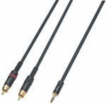 Soundsation WM-MJ2RCA30 - Wiremaster adapterkábel Mini jack sztereo 3.5 - 2 x RCA / 3m