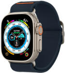 Apple Watch 4-6, SE (42 / 44mm), Watch 7-9 (45mm), Watch Ultra (49mm), szövet pótszíj, Spigen Lite Fit Ultra, sötétkék - tok-shop