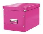 Leitz Cutie pătrată Click & Store A4 roz metalizat