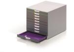 DURABLE Cutie cu sertare, plastic, 10 sertare, DURBALE "VARICOLOR® 10", gri Dulap arhivare
