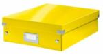 Leitz Faceți clic și stocați caseta de organizare medie galbenă