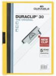 DURABLE Clasă rapidă, cu clemă, A4, DURABILĂ "DURACLIP® 30", galbenă