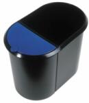 HELIT Coș din plastic pentru deșeuri separate Helit insert negru/albastru Cos de gunoi