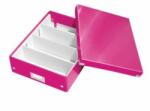 Leitz Cutie organizatoare medie Click & Store, roz metalizat