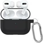 Almastore Airpods Pro 1-2 fekete szilikon tok