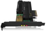 RaidSonic IB-PCI215M2-HSL PCIe extension card for 2x M. 2 SSDs incl. heat sinks (IB-PCI215M2-HSL)
