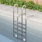 vidaXL Scară de piscină, 54x38x211 cm, oțel inoxidabil 304 (93454)