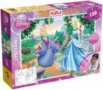 Lisciani Puzzle de podea 2 in 1 Lisciani Disney Princess, Cenusareasa, Maxi, 150 piese (N00046720_001w) Puzzle